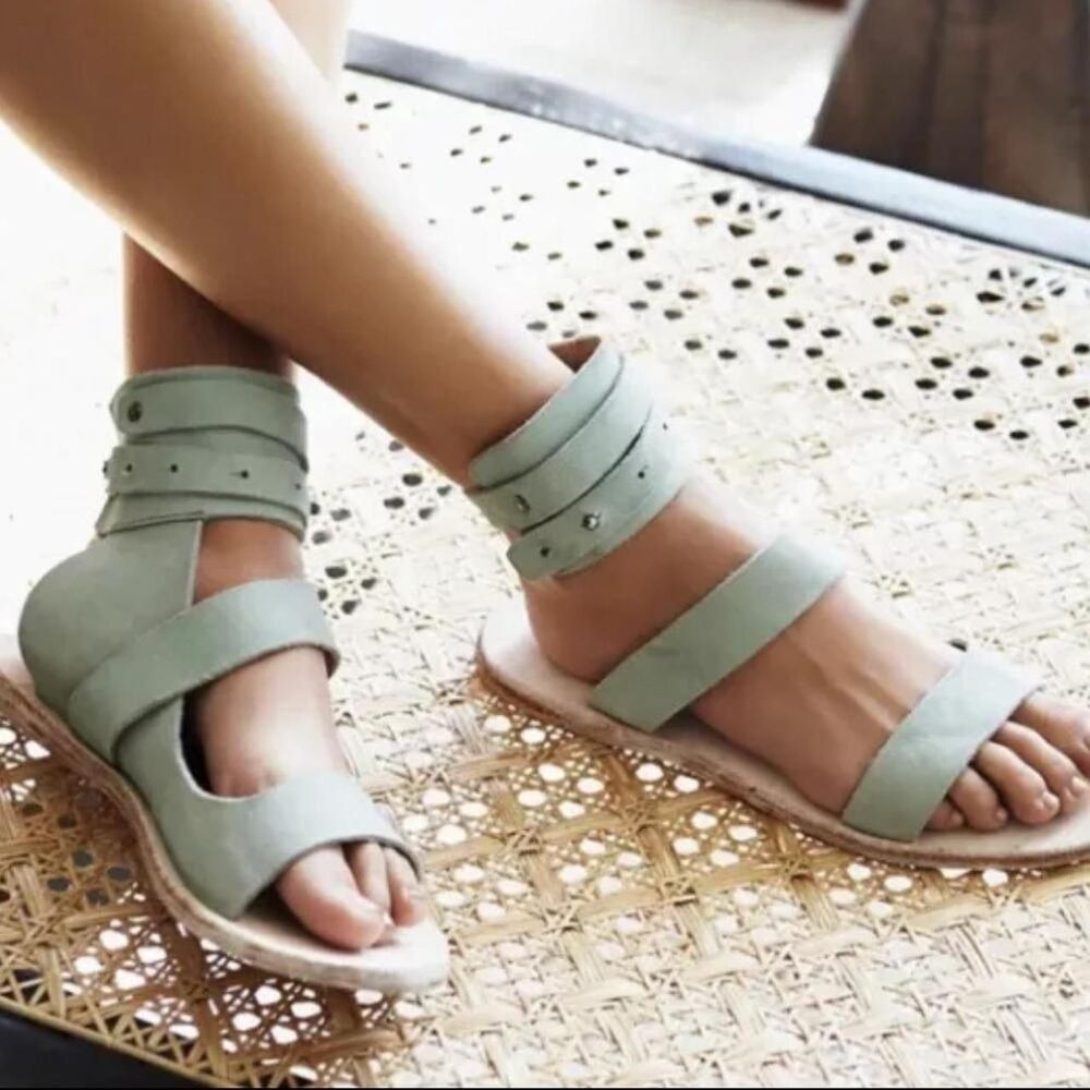 Free-people Women's Green Sandals